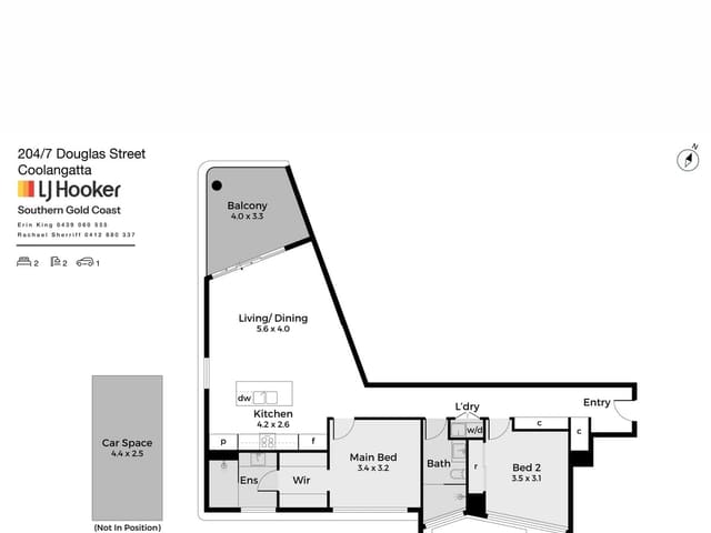 204 / 7 Douglas Street, Coolangatta QLD 4225 floorplan