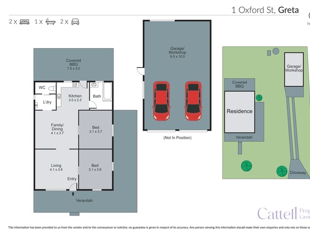 1 Oxford Street, Greta NSW floorplan